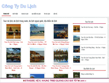 Tablet Screenshot of congtydulich.com